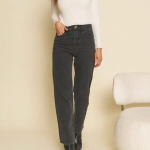 WHIMSY & ROW Size 27 Farrah Pant in Vintage Black Women's Straight Leg Jeans